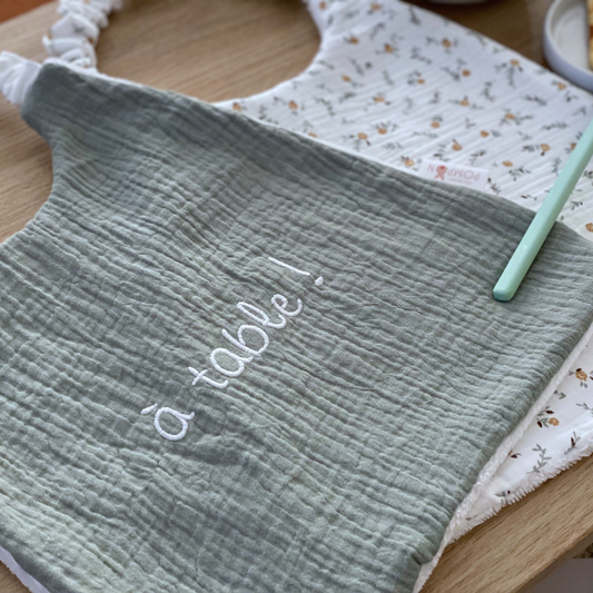 Serviette cantine maternelle à élastique