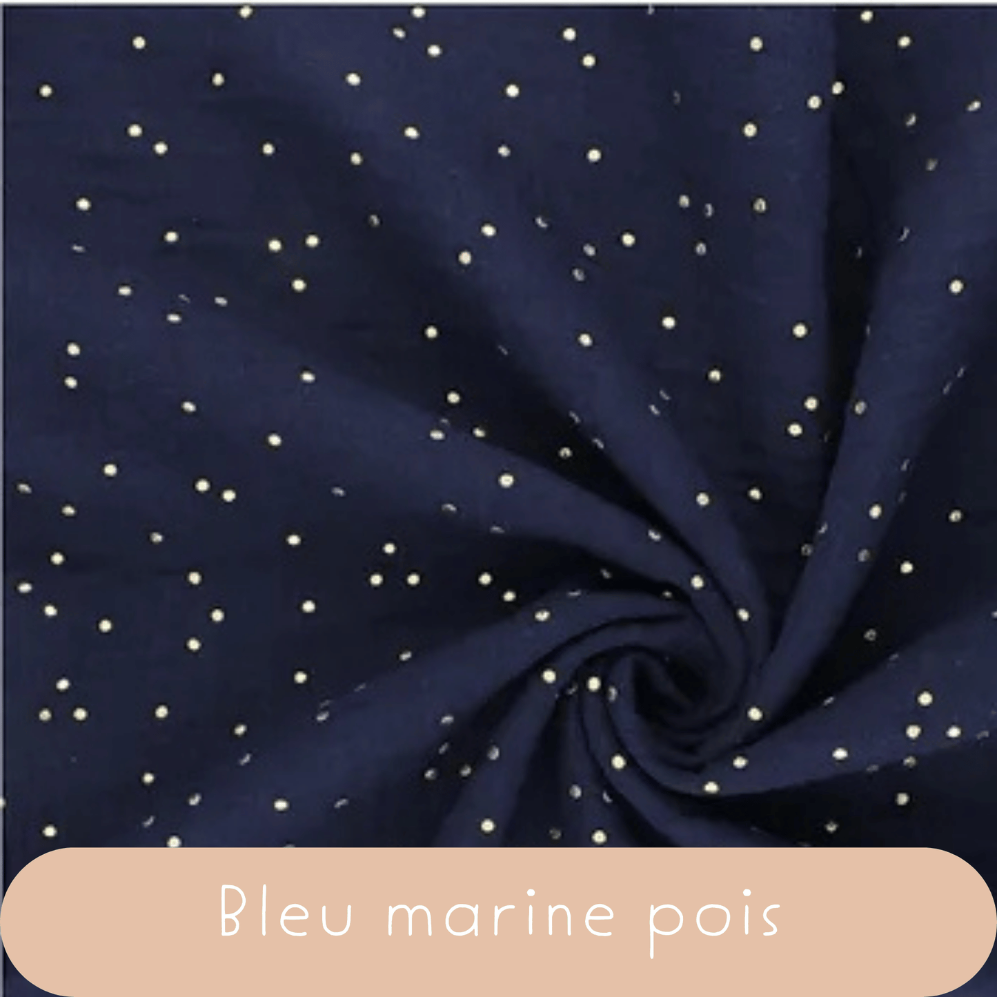 Couverture en gaze de coton à pois dorés moumoute sherpa-Couleur au choix