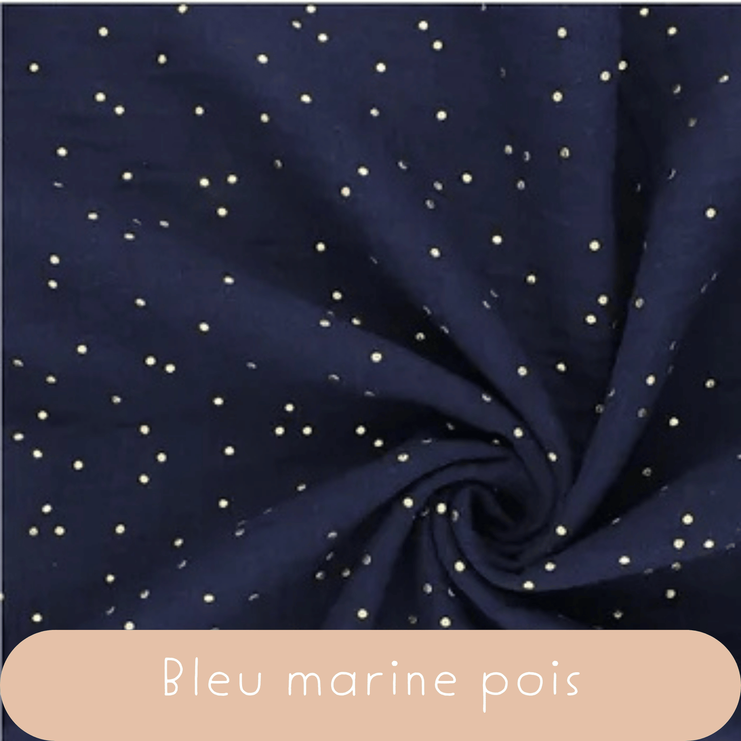 Couverture en gaze de coton à pois dorés moumoute sherpa-Couleur au choix