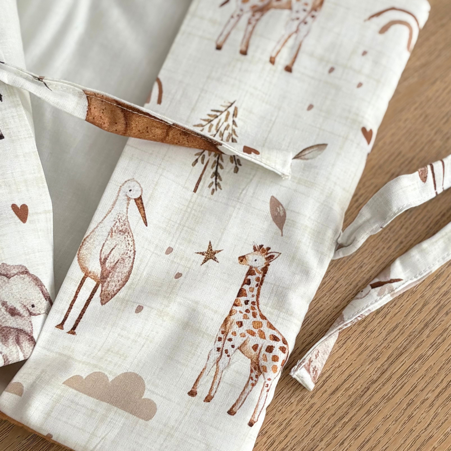 Protège carnet de santé personnalisé animaux de la savane