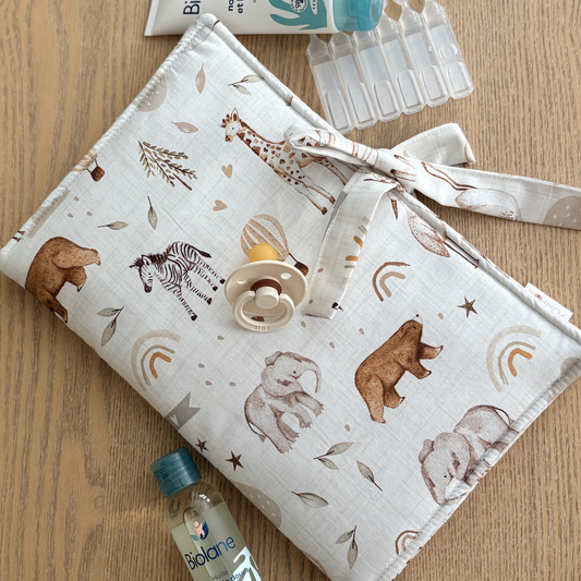 Pochette à langer nomade range couches Oscar