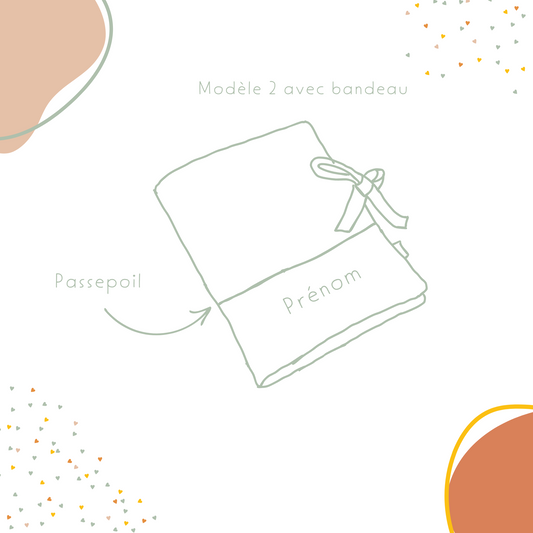 Protège carnet de santé personnalisé fait main à composer