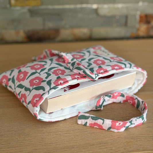 Housse pour livre de poche à fleurs