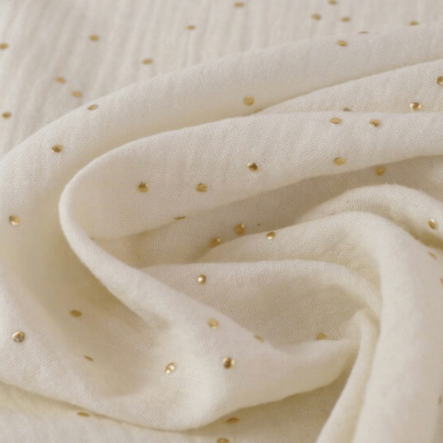 Cape de bain bébé en gaze de coton écru-Liste de naissance