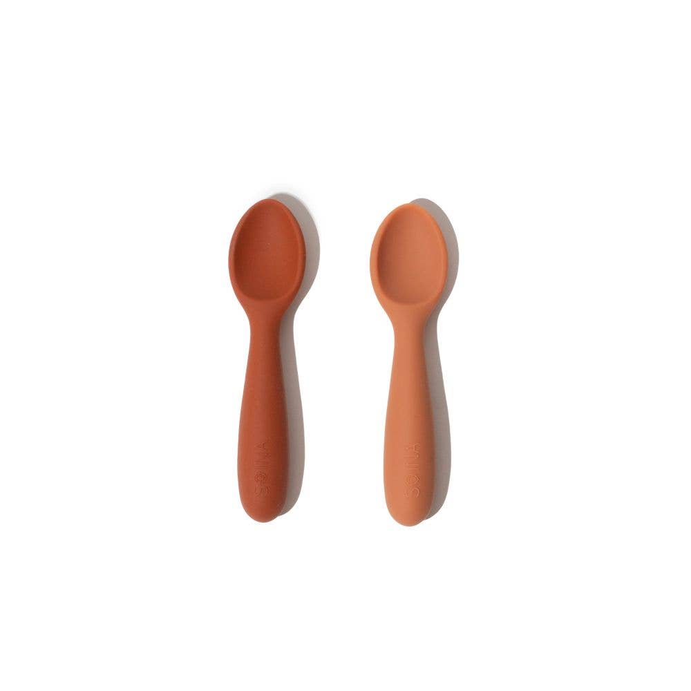 Cuillères bébé 2e âge en silicone