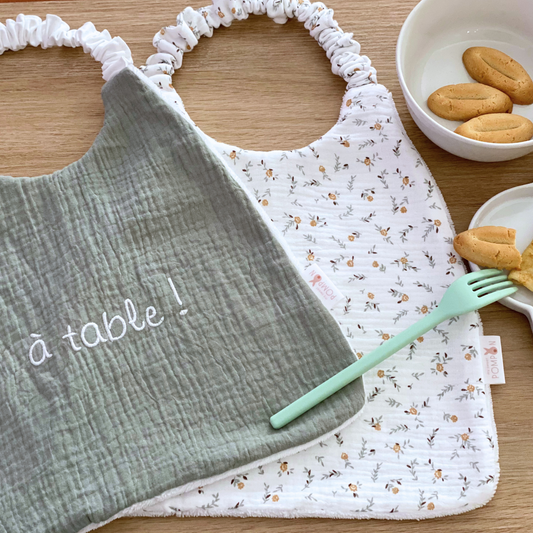 Serviette cantine maternelle à élastique