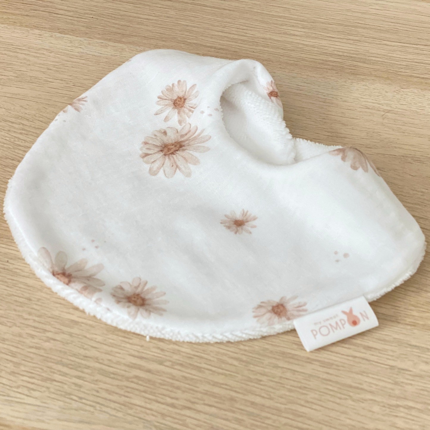 Bavoirs marguerite et vichy en gaze de coton