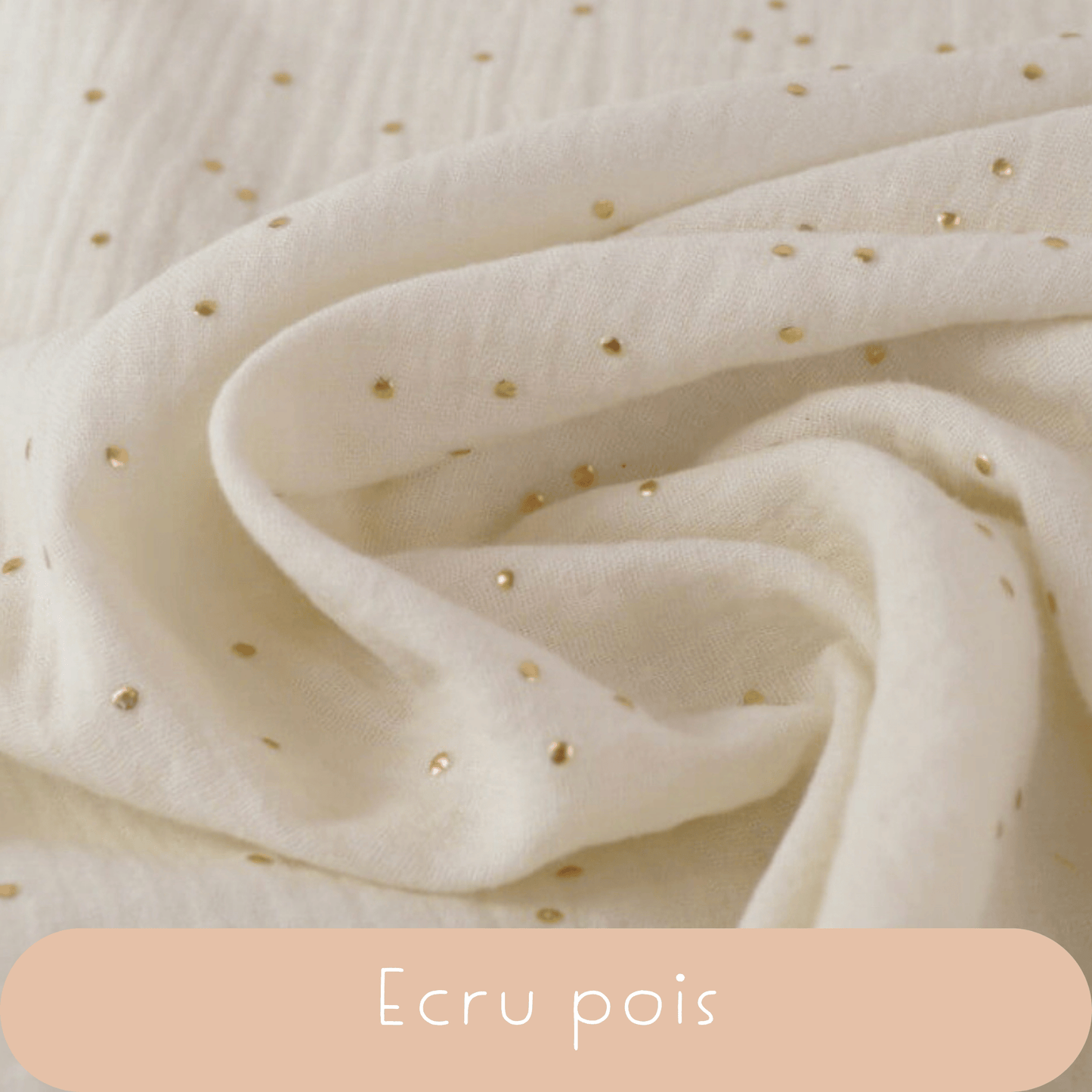 Panier à couches et produits de soin bébé terracotta pois dorés-couleur au choix