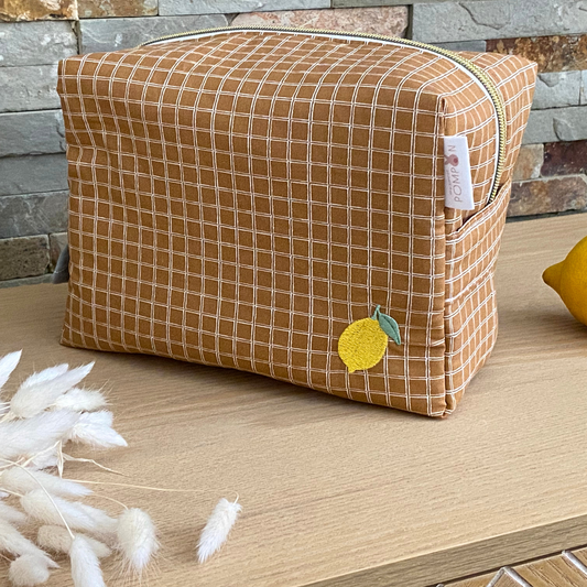 Trousse de toilette bebe pour sac à langer citron