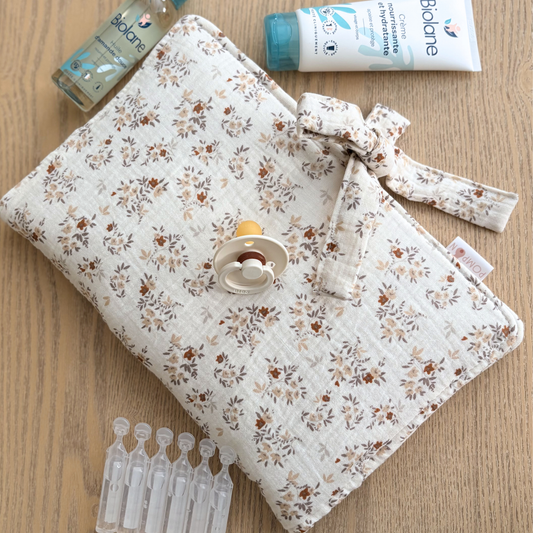 Pochette à langer nomade range couches Apolline