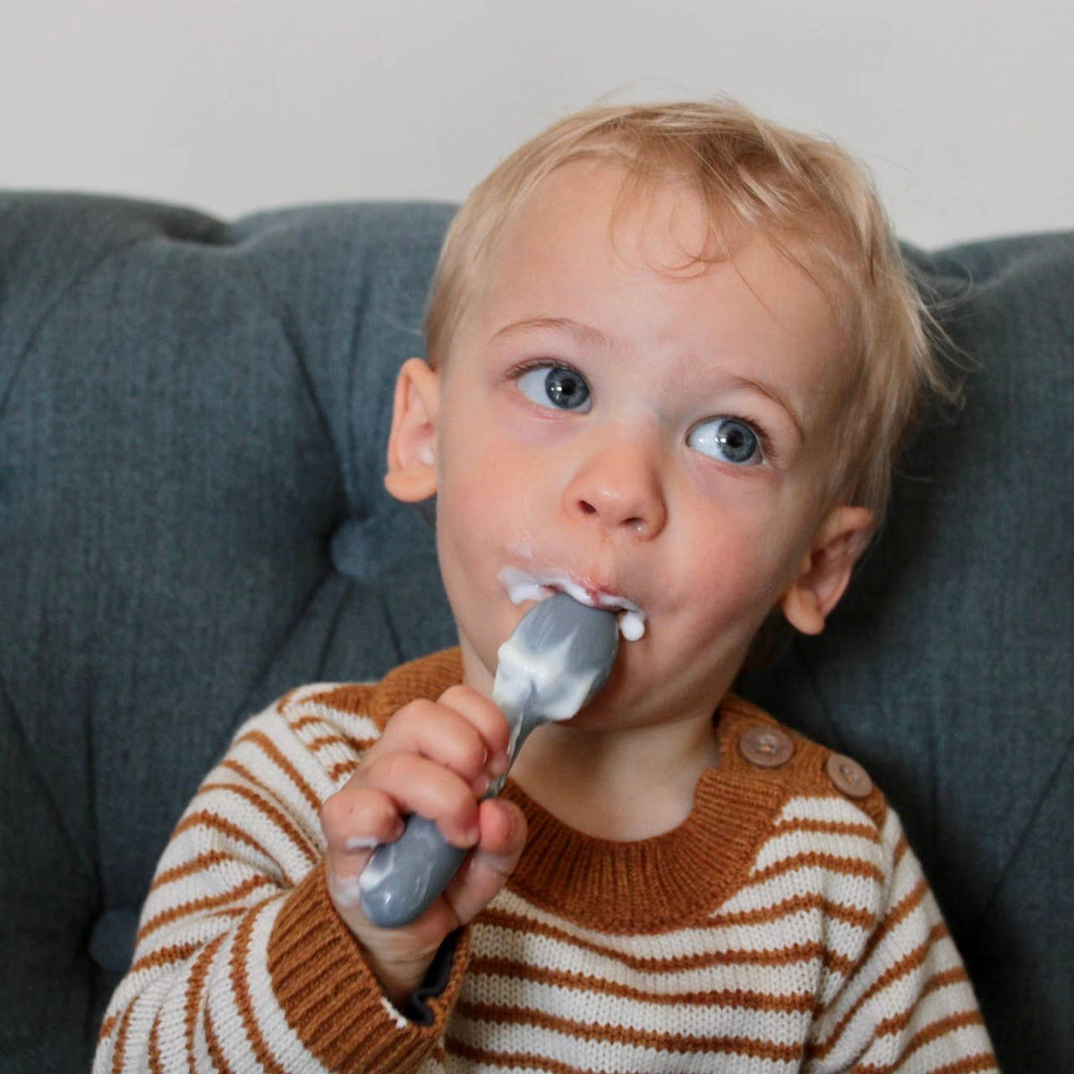 Cuillères bébé 2e âge en silicone