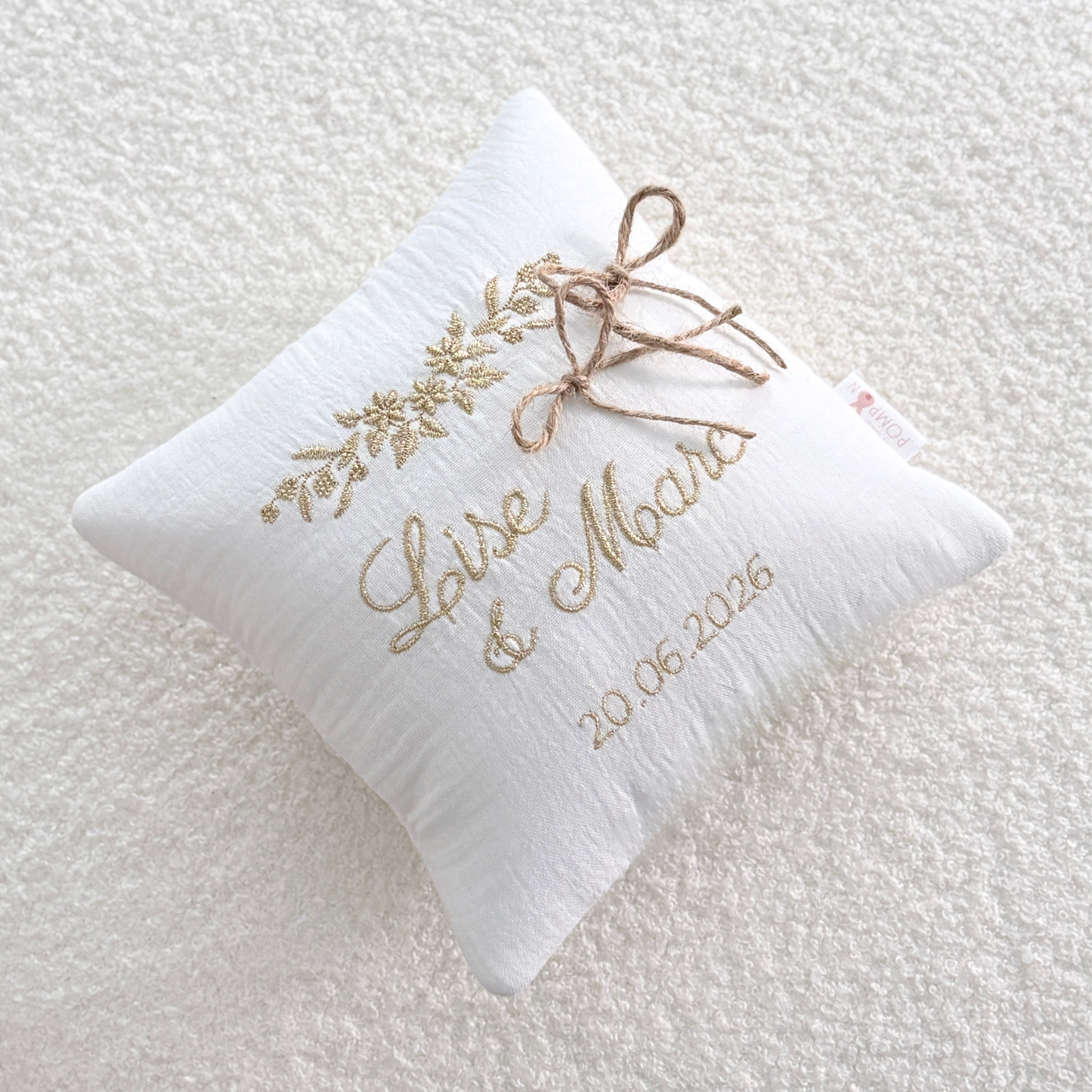 Coussin porte alliances mariage