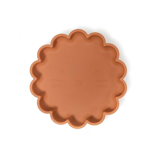 assiette en silicone lion 
