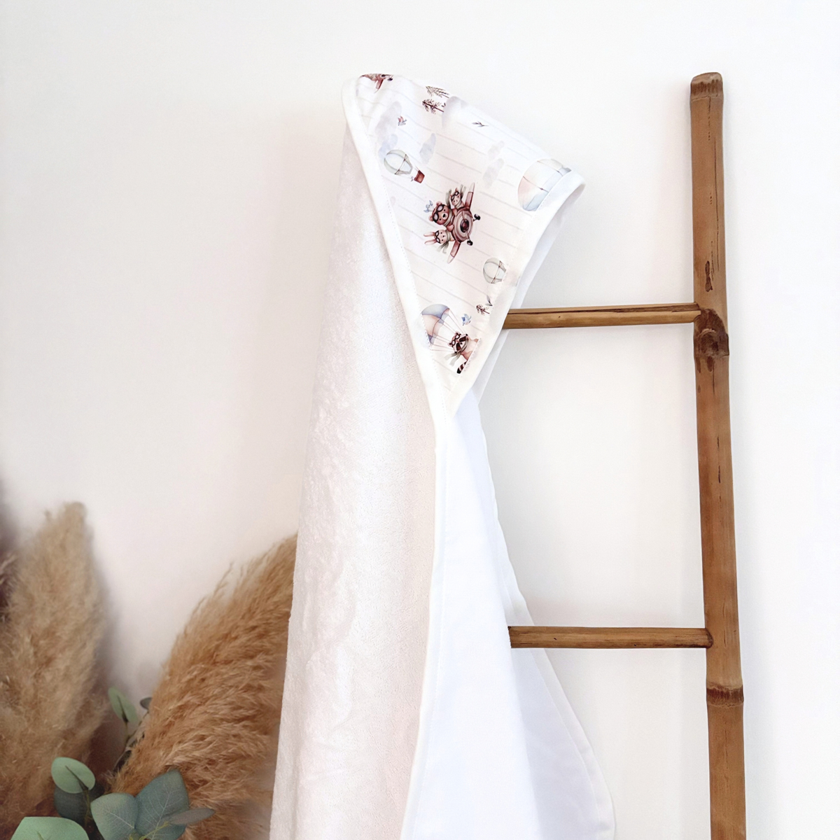 Cape de bain garçon animaux personnalisable