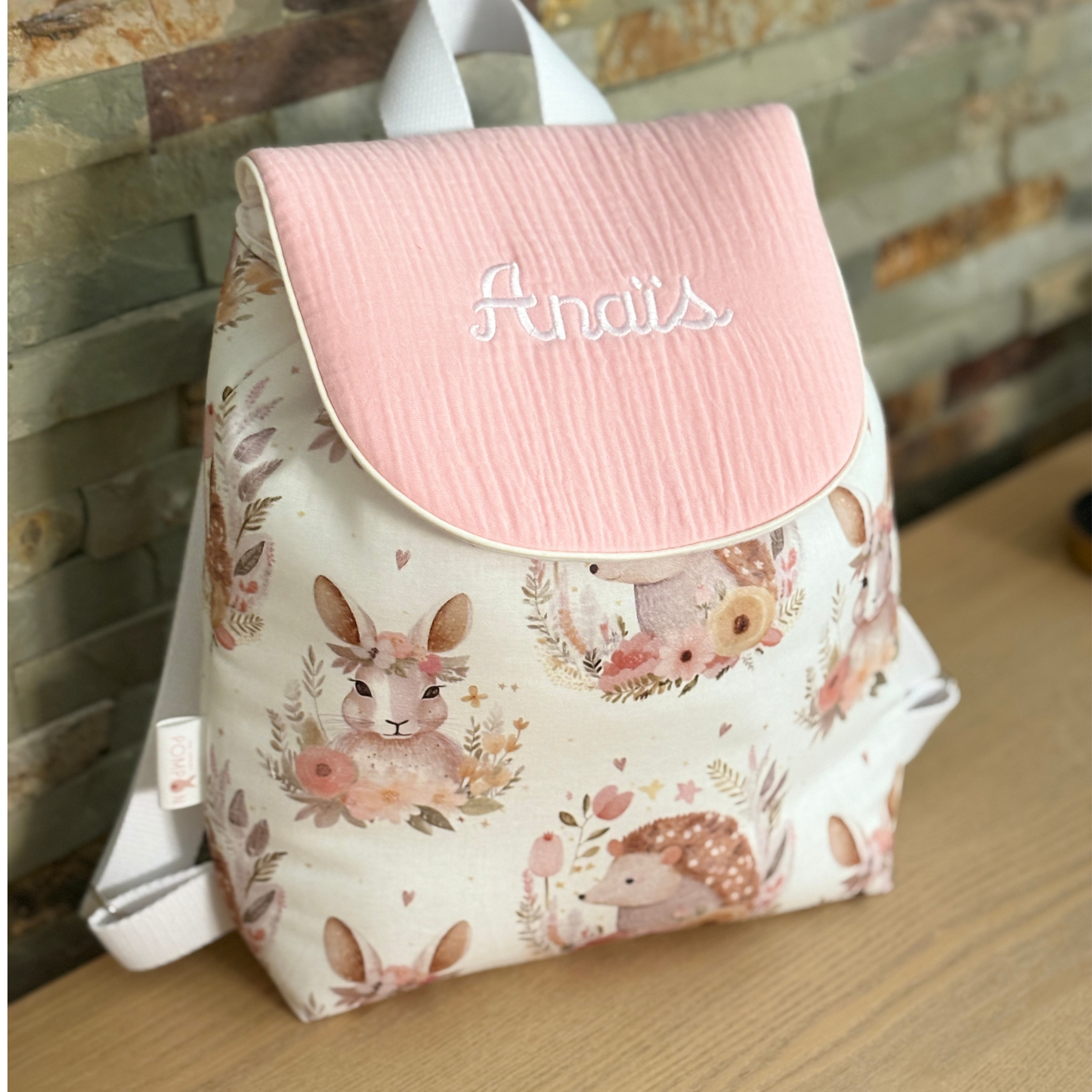 Sac à dos enfant personnalisé avec prénom sur mesure