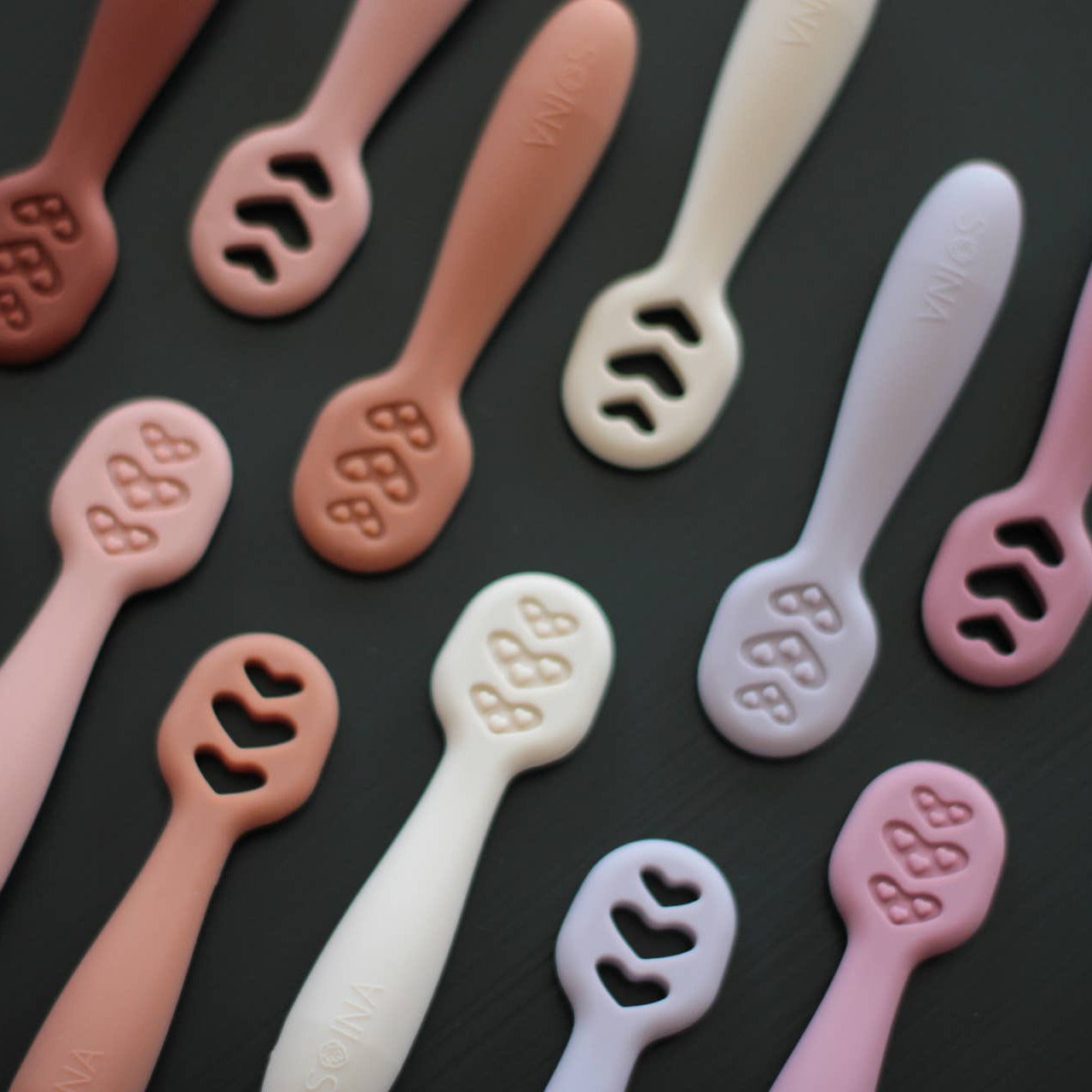 Pré-cuillères bébé en silicone - Cuillères pour la diversification alimentaire
