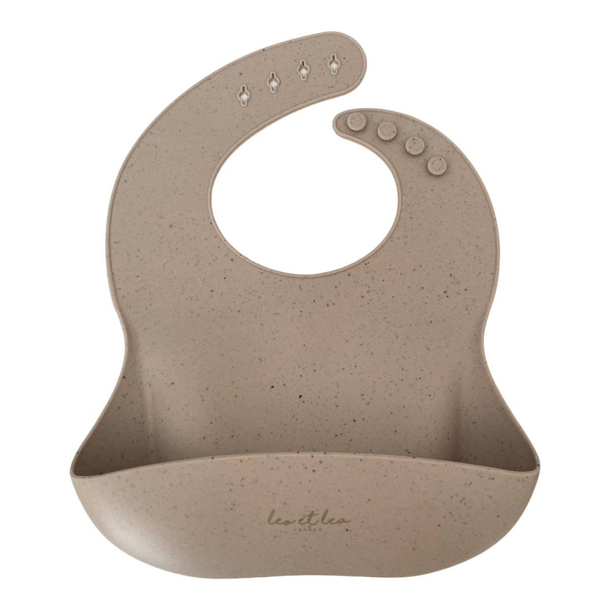 Bavoir en silicone beige