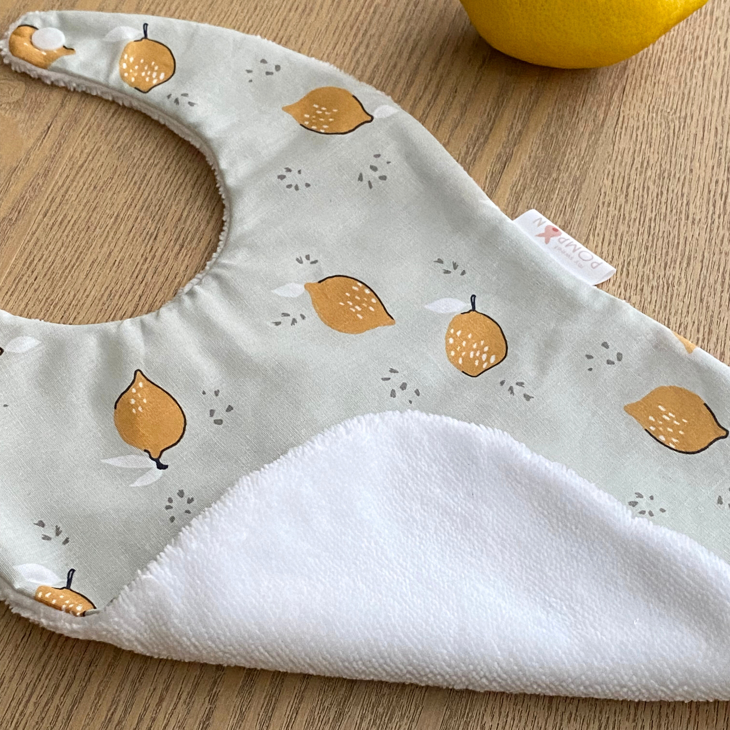 Grands bavoirs bébé citron