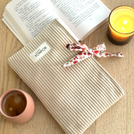 Housse pour livre de poche en velours