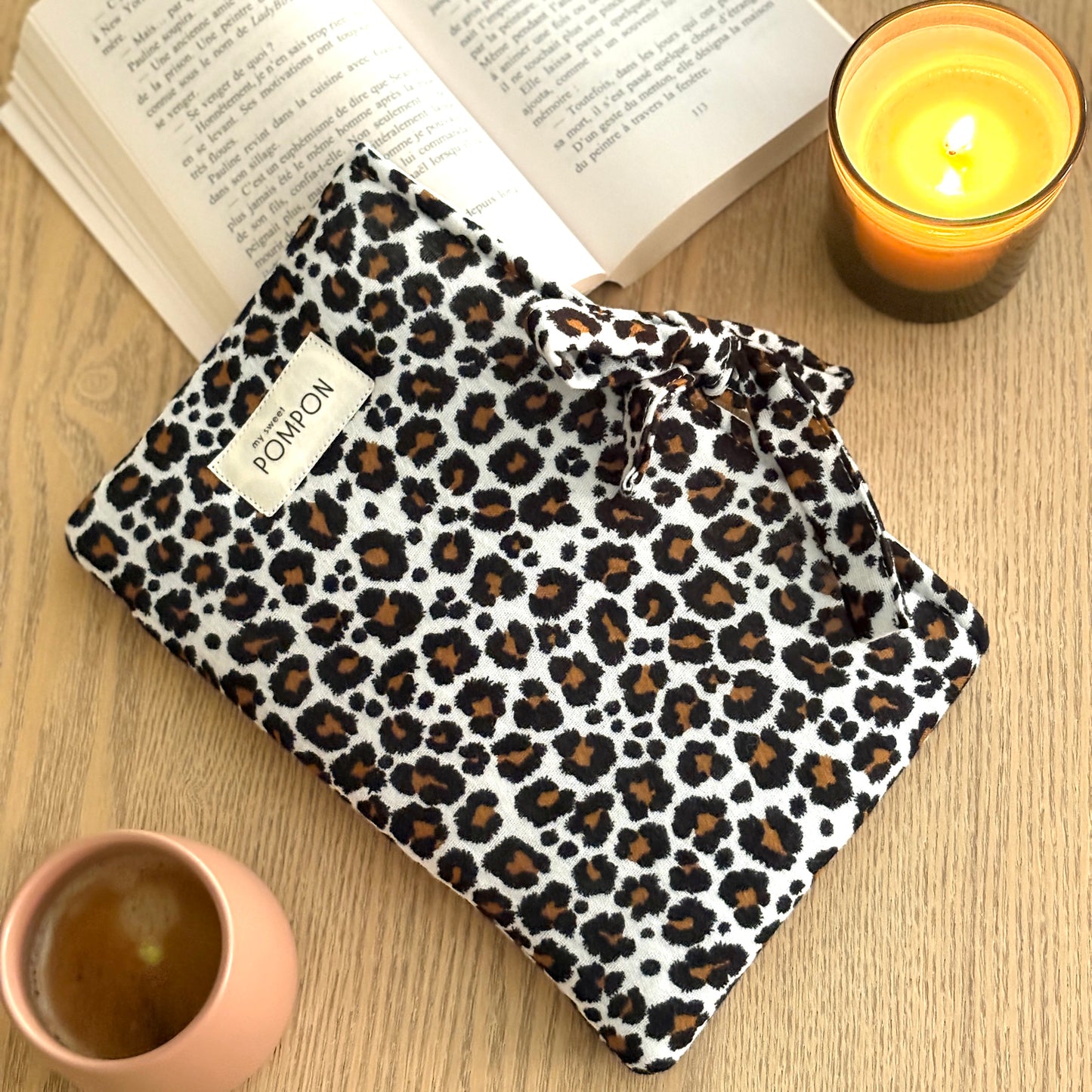 Housse pour livre de poche léopard