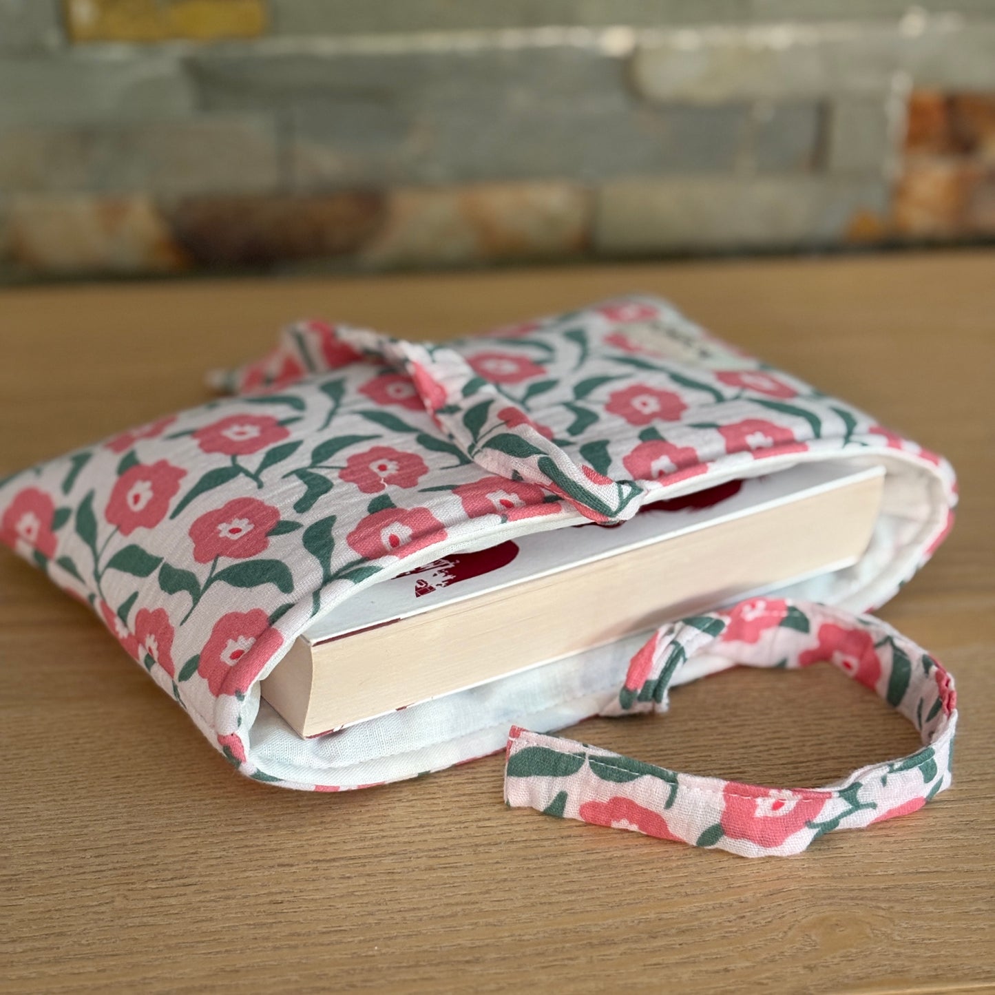 Housse pour livre de poche à fleurs