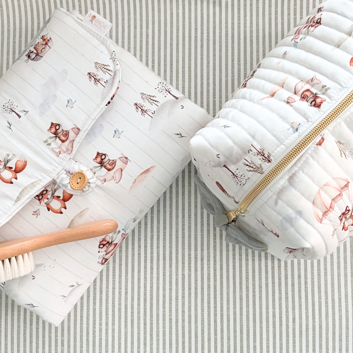 Trousse de toilette bébé animaux aviateurs